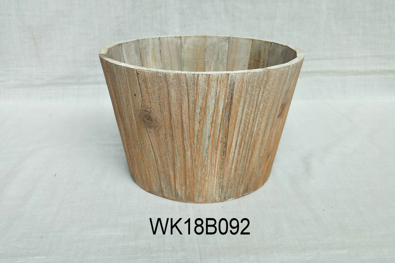 wood flower pot40